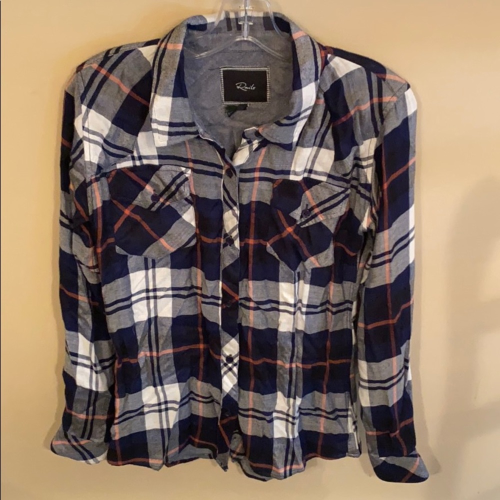 Rails Plaid Button-Down Size Small - image 1